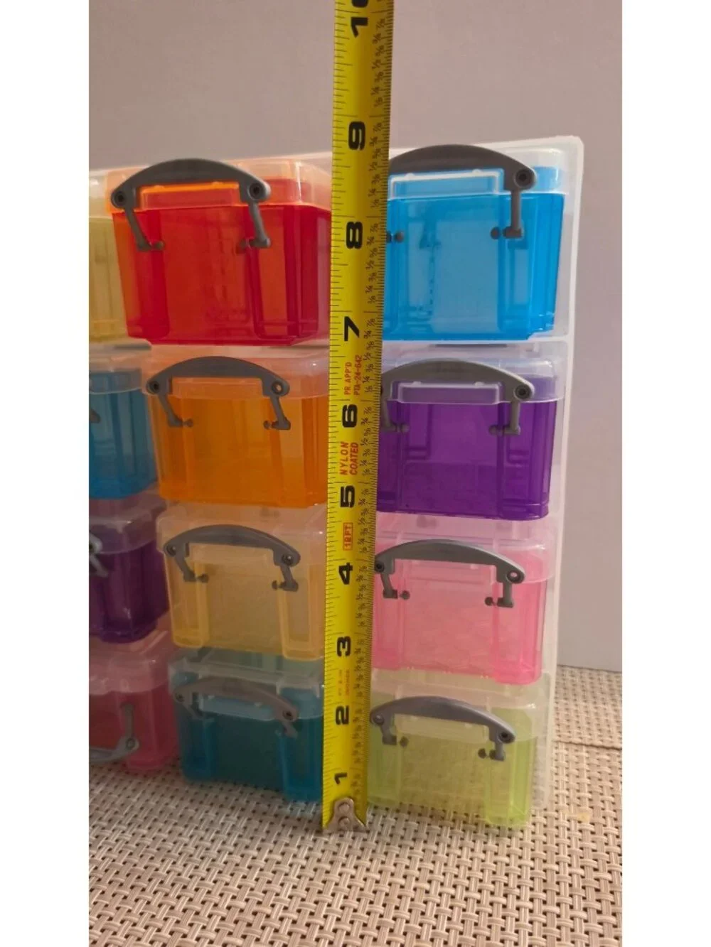 REALLY USEFUL BOX ORGANIZER 16 MINI STORAGE BOXES 0.14L CRAFT BEAD ART CLASSROOM